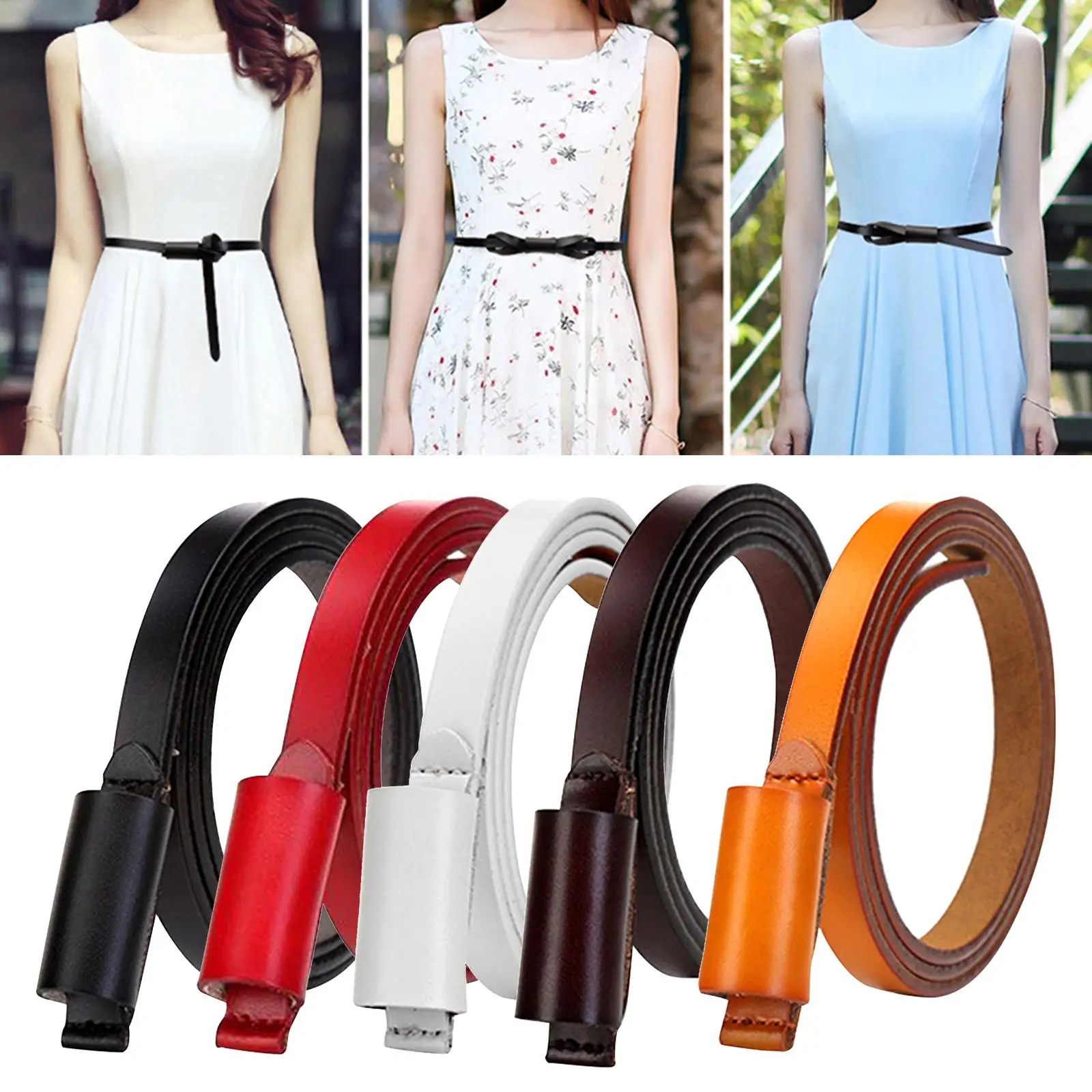 

105cm Women Belt Thin Waist Belt Retro Style Adjustable Wedding Bridal Belt Fashion Dress Belt Waist Belt for Ladies Dress Pants