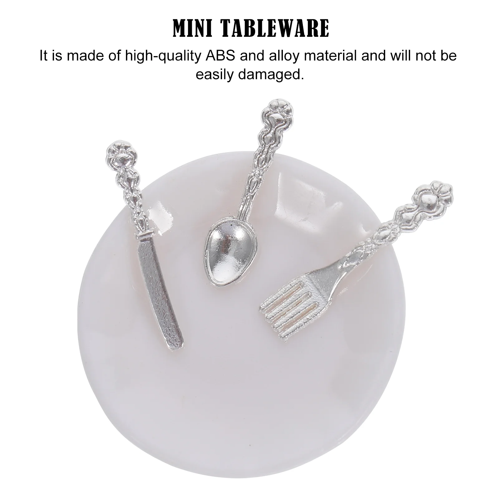 6 комплектов мини-столовых приборов принадлежности для кукольного домика посуда