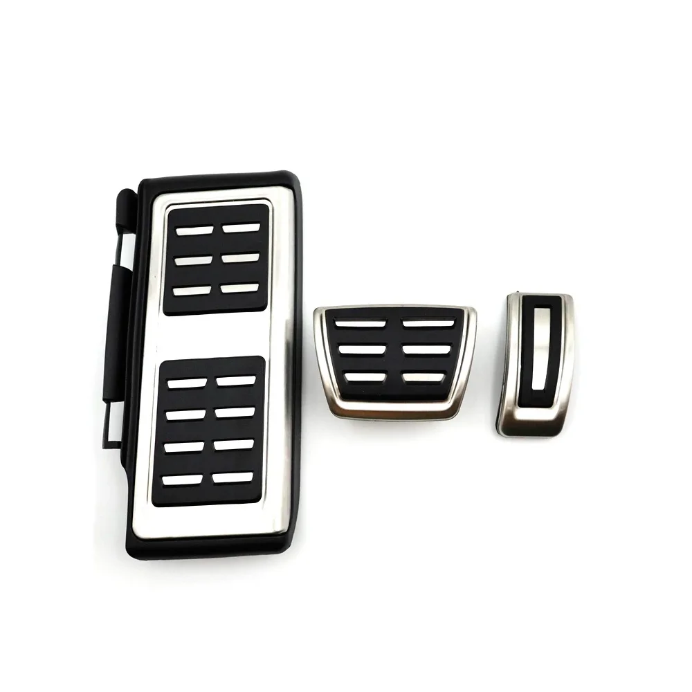 

Автомобильные ножные педали для Audi A3 8Y 2020 ~ 2024, 2021 2022 2023 крышки акселератора тормоза без сверления, поднос из нержавеющей стали, аксессуары для интерьера