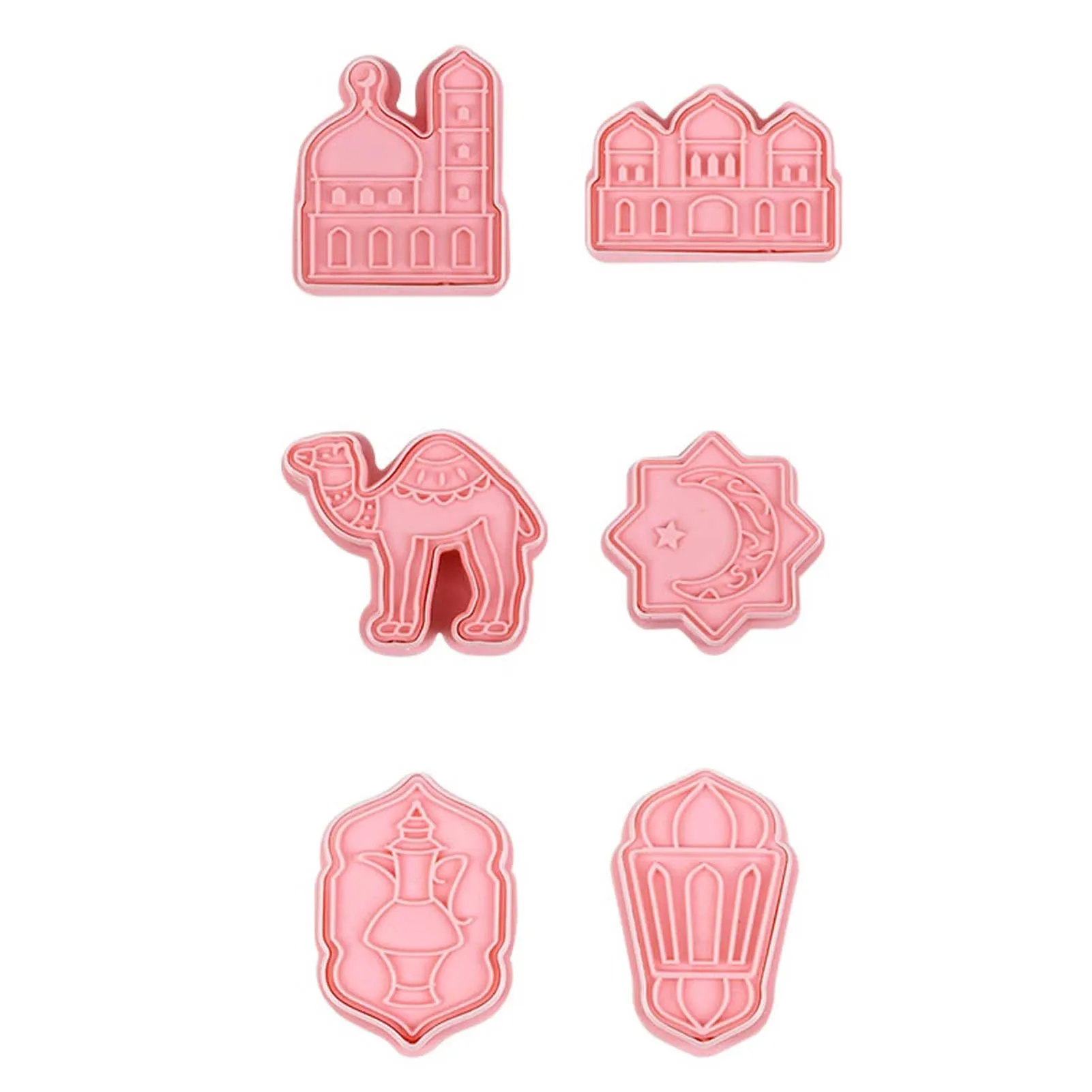

Eid Mubarak Cookie Cutters Ramadan Islamic Muslim Biscuit Mold Set 3D Cookie Cutters DIY Cake Baking Tools Party Home Decor
