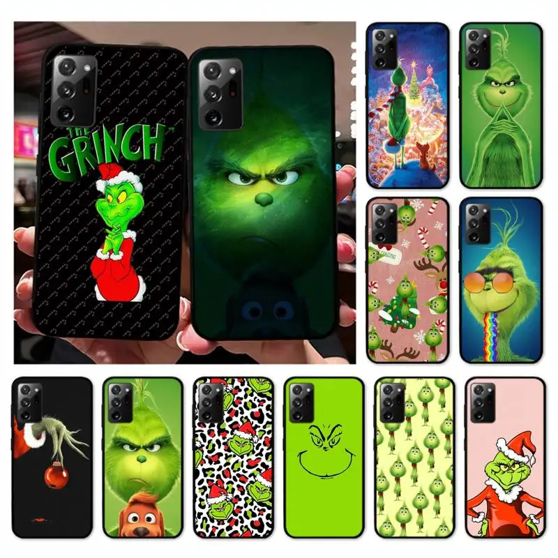 

Christmas green monster Phone Case for Samsung Note 20 Ultra 10 Pro 9 8 5 M51 M31 M30 S M20 M11 M10 A20S A32 Cover