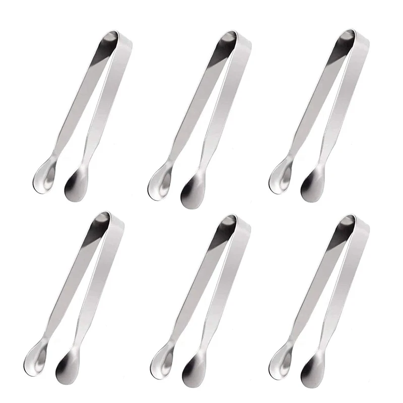 

Щипцы для льда, кубики сахара, щипцы-мини-Сервировочные щипцы, аппетиты, щипцы, маленькие кухонные щипцы для чайвечерние, кофейного бара (6 шт...