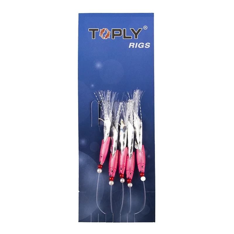 

5pcs Fishing Lures Mackerel Bashers 5 Hook Sea Fishing Rigs Baits String Terminal Tackle Carp Fishing Accessories Pesca