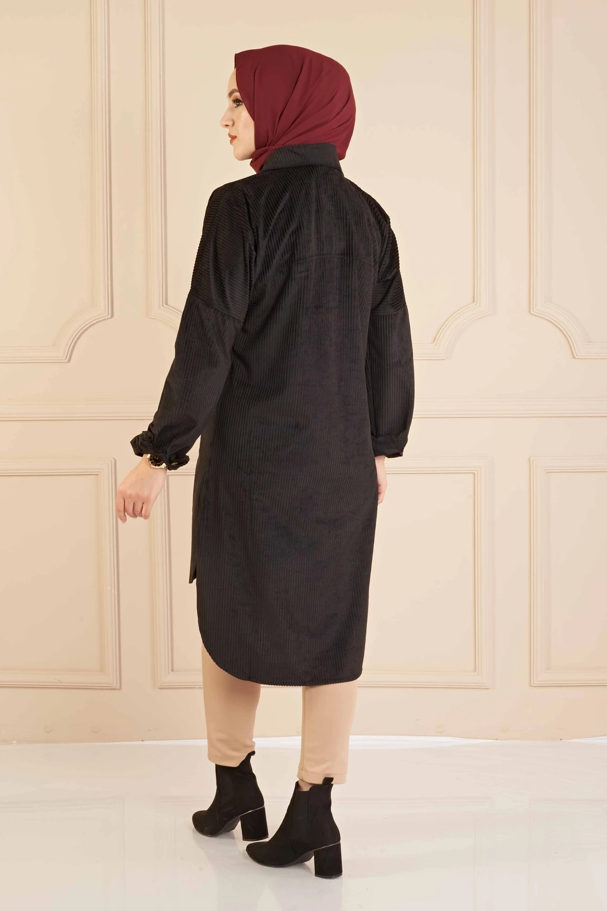 Kadife ребристая Туника FC черная |