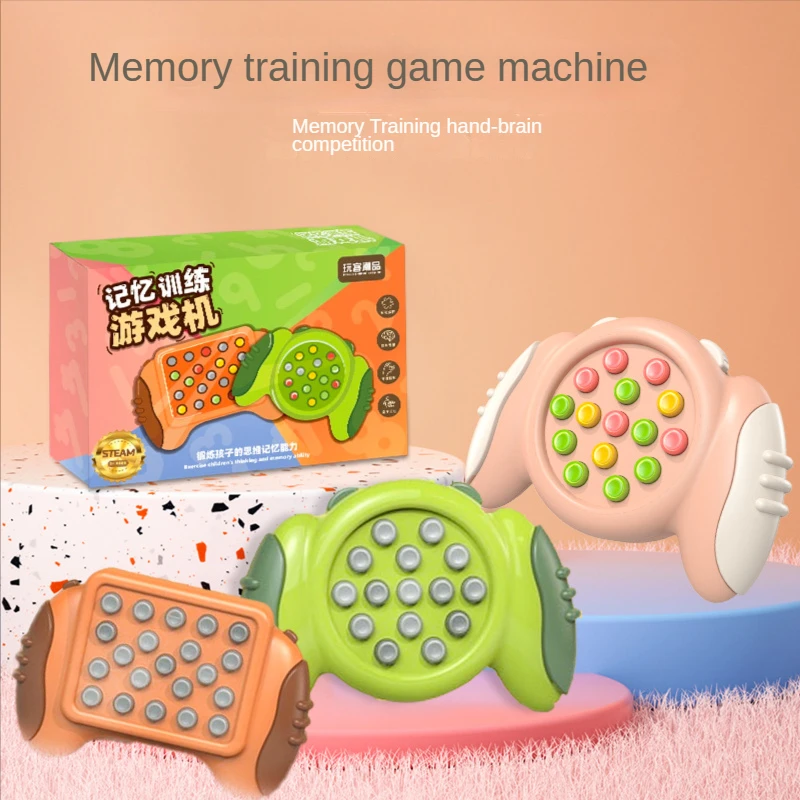 Children Push Bubble Game Machine for Puzzle Games Groundhog Toy Adhd Anxiety Relieve Toy Autism Toys for Kids Gift Squeeze Toys