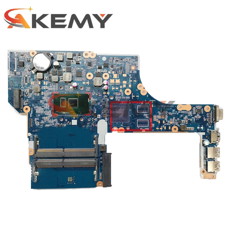 Материнская плата для ноутбука HP Probook 450 G3 470 DAX63CMB6C0 DAX63CMB6D1 855672-601 855672-501 CPU I5-6200U DDR4 100%