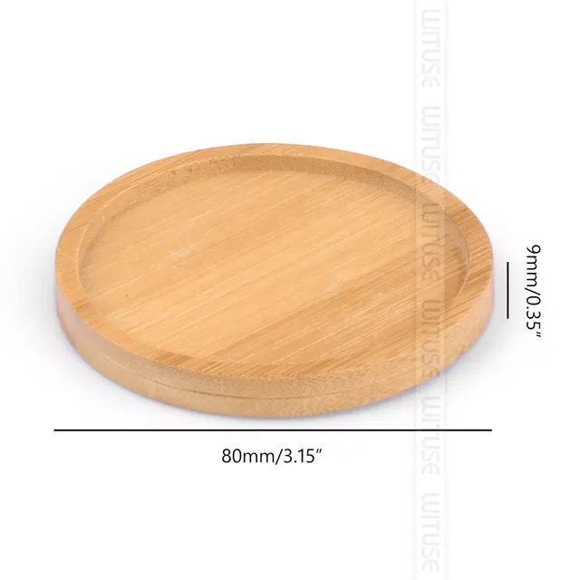 

Pots Nursery Planter Bamboo Tray Anti-Fade 14 Style Round Square Minimalism Gardening Supply Wood Rural Holder Home Decor