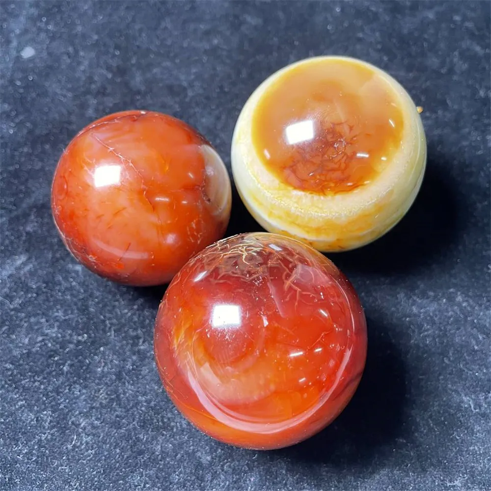 

Crystal Ball Red Agate Carnelian Sphere for Home Decoration Wholesale Polished Healing Quartz Natural 1pc