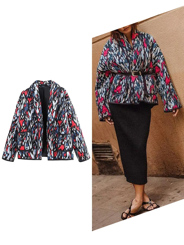 Женская Стеганая куртка на пуговицах