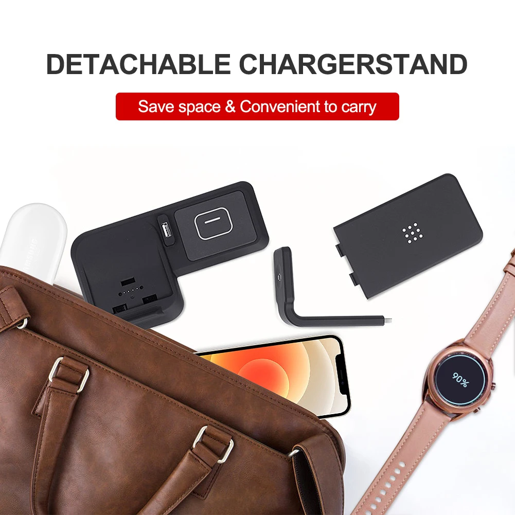 3 in 1 Wireless Charger Dock Station for Samsung S22 Ultra S21 S20 S10 Note 20 10 9 Wireless Chargers for Samsung Galaxy Watch 4