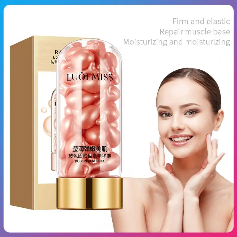 

30pcs Hyaluronic Acid serum Placenta Whitening face serum capsule Hydrating Moisturizing Skin Repair skincare TSLM2