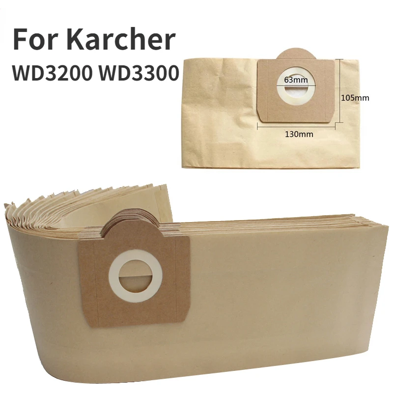 

Dust Bags For Karcher MV3 WD3 WD3200 WD3300 A2204 A2656 WD3.500P SE4001 SE4002 Vacuum Cleaner Parts For Rowenta RB88 RU100 RU101