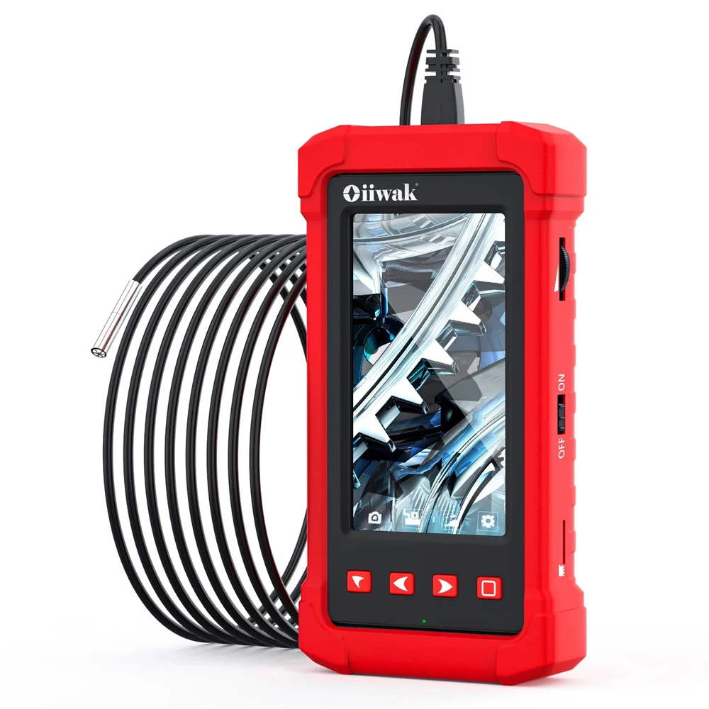 

Oiiwak 3.9mm Endoscope 4.3" Inspection Camera 1080P IP68 Waterproof Snake Endoscope Camera For Car Engine Sewer Plumbing