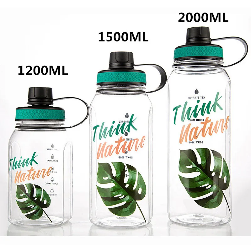 

Leak Proof Water Cup Outdoor Water Bottles Transparent Plastic Large Capacity Water Bottle For Drink Wholesale Water Bottle