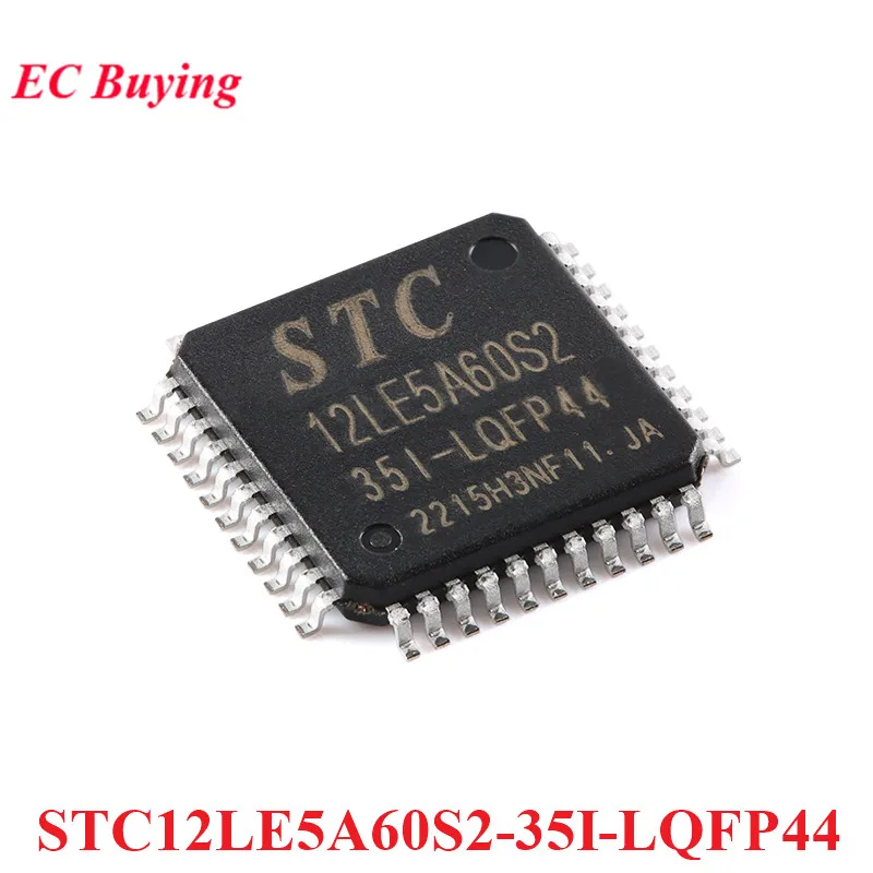 Микроконтроллер STC12LE5A60S2 STC12LE5A60S2-35I STC 12LE5A60S2 LQFP44 1T 8051 Микроконтроллер MCU IC чип новый оригинальный 12LE5A60S2-35I