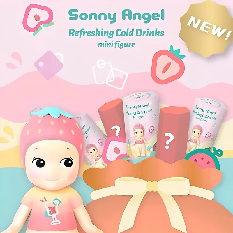 

New Refreshing Cold Drinks Series Sonny Angel Fun Mini Figure Toy Collection Mystery Blind Box Fashion Model Doll Surprised Gift