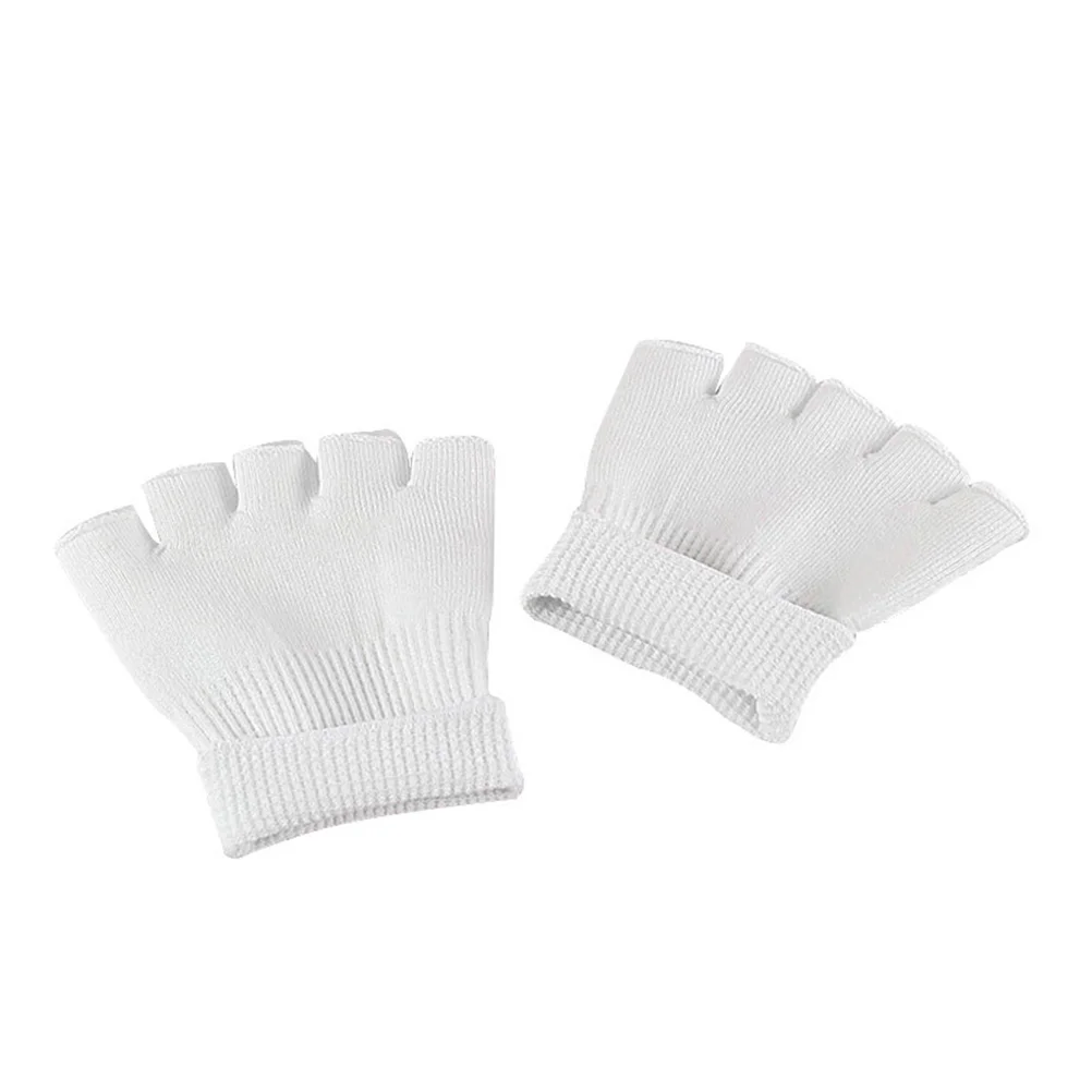 

1 Pair of Gel Socks Open-toed Comfortable Moisturizing Socks Toe Protector for Women