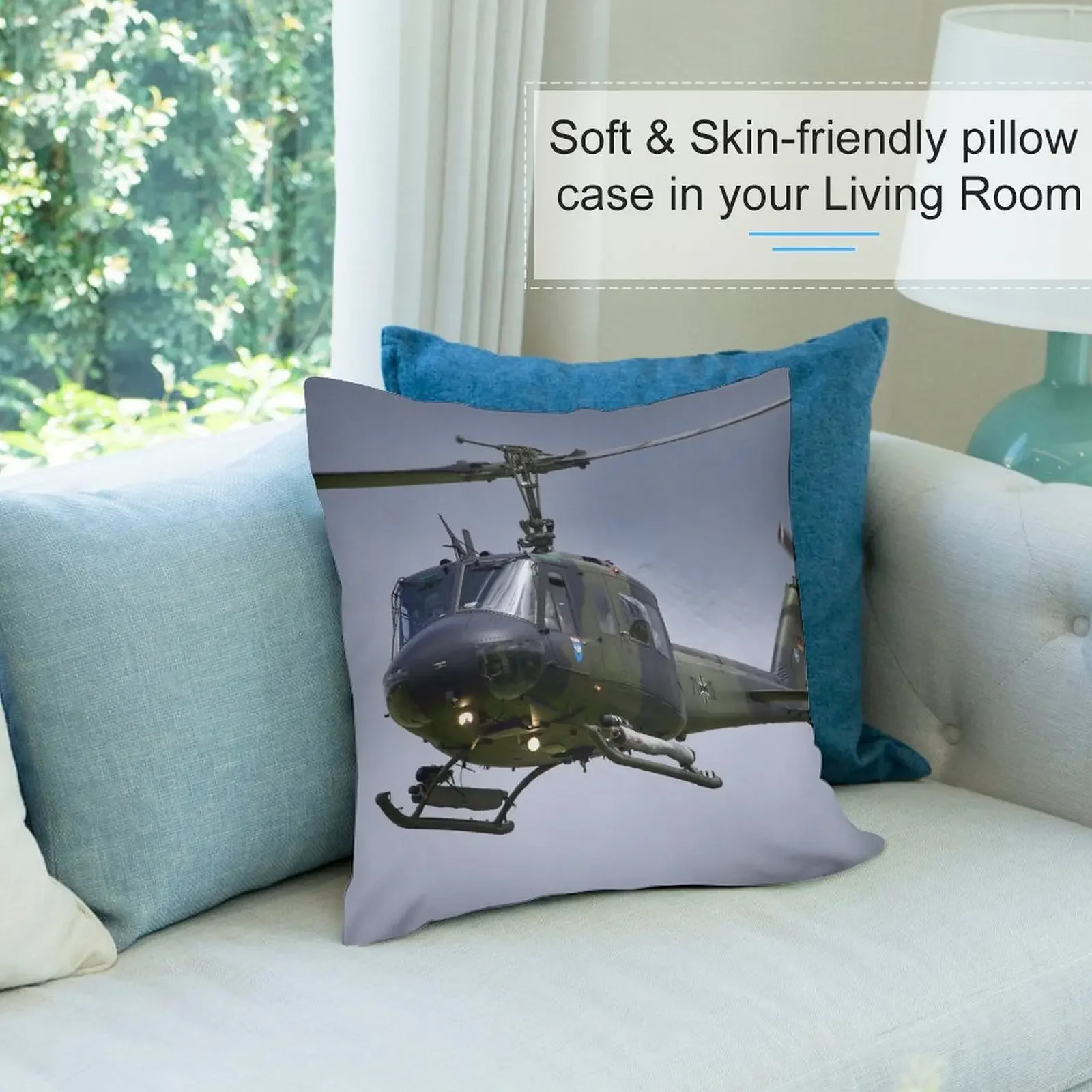 Немецкие ВВС/лугчаффе (Lufttransportgeschwader 63) Air Transport Wing 63 колокольчик UH-1D Iroquois Пледы