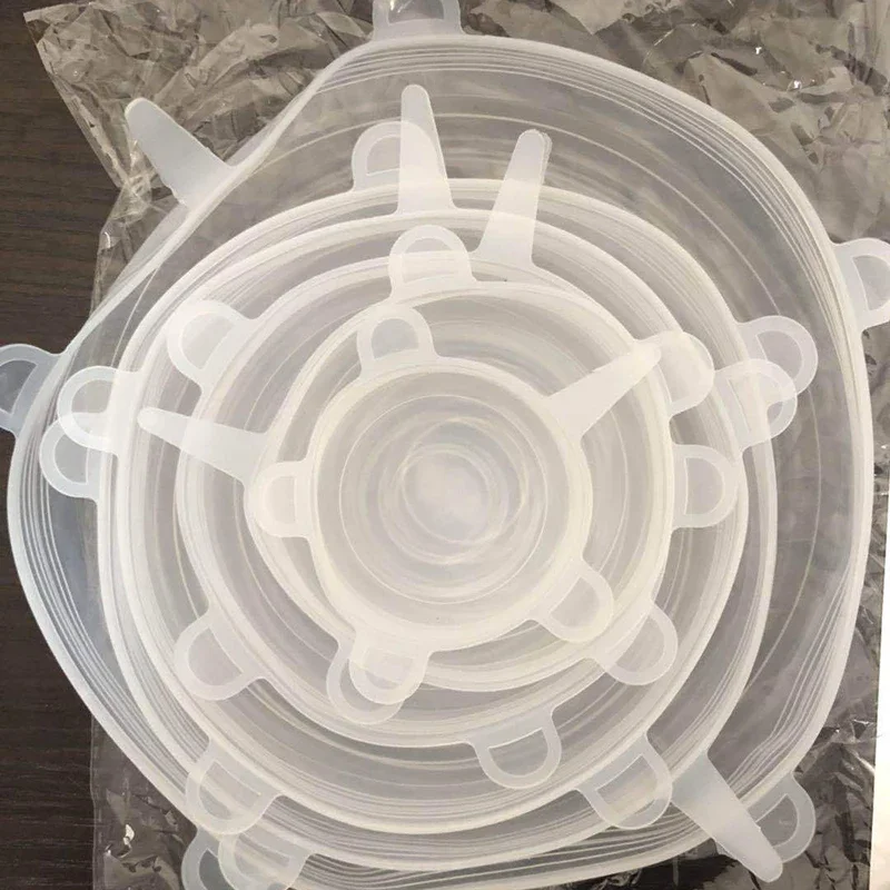 

MOONBIFFY Силиконовые крышки для еды 6 шт.