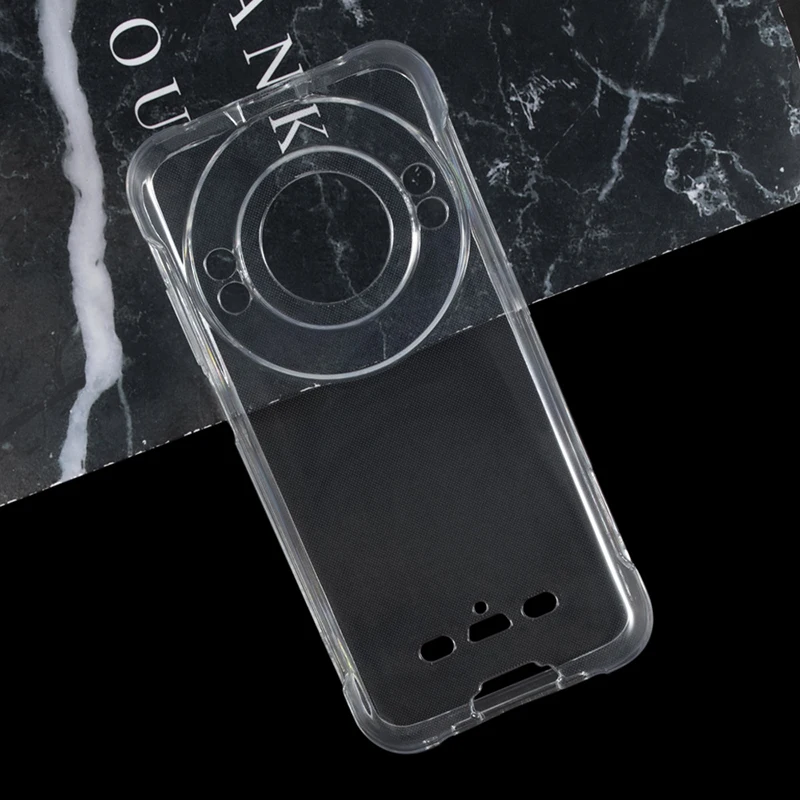 Мягкий чехол из ТПУ для телефона Ulefone Power Armor 16 Pro черный прозрачный силиконовый