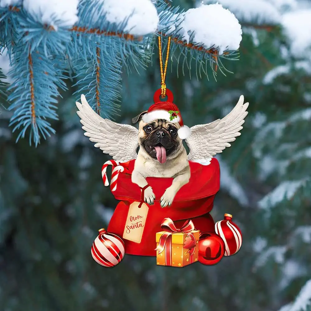 

Christmas Dog Pendant Christmas Cute Cartoon Pendant Car Interior Decoration Pendant Christmas Tree Decoration