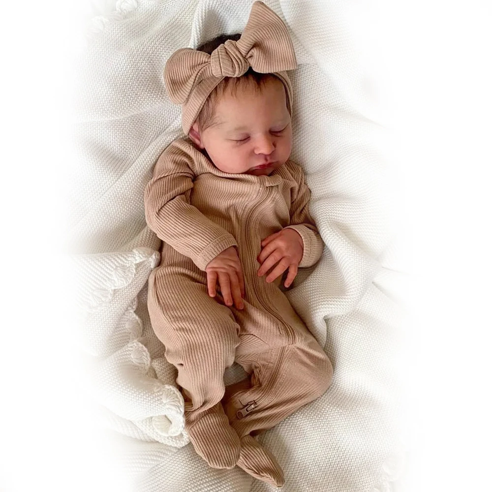 Muñeca Bebé Reborn De Silicona Y Algodón 48см