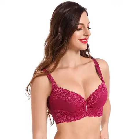Bras for Women's Bra Plus Big Large Size Super Push Up Bralette Lace Intimates Sexy lingerie Undrwear Underwire E hot