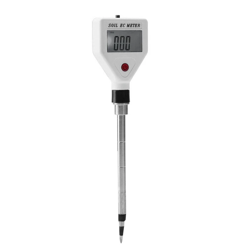 

Soil EC Meter High Precision Metal Probe ATC Conductivity Tester Detector For Flowers Farmland Garden