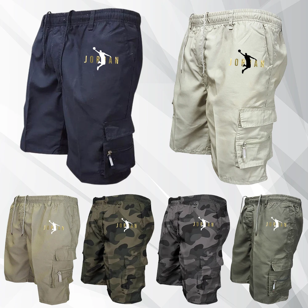 

Vintage Summer Jogging Luxury Cargo Shorts Men Bermuda Tactical Outdoor Retro Pants Loose Male Overall Biker Hiking Sports Cloth