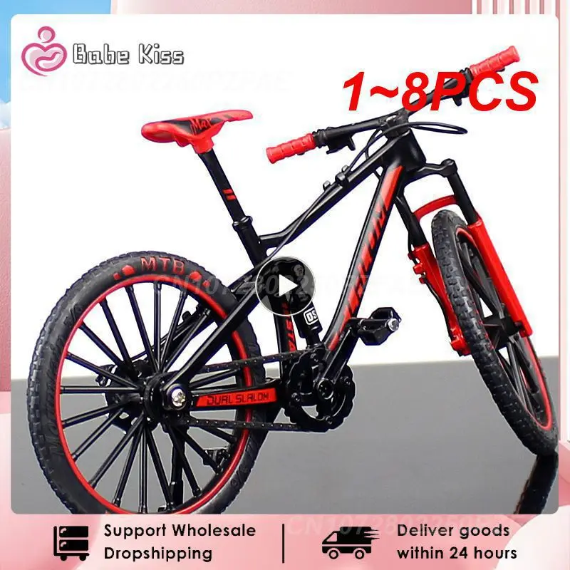 

1 ~ 8 шт. Складная мини-модель горного велосипеда из сплава, литье под давлением, металлическая модель, коллекция дорожных гонок, украшения, детские игрушки