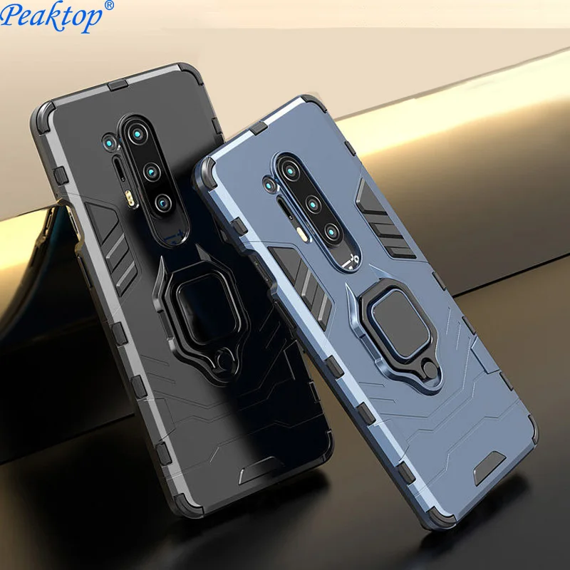 Shockproof Case for OnePlus Ace 6T 7 7T 8 8T 9 Pro 9R 1+ Nord N10 N200 CE 2 2T 5G N100 Car Magnetic Ring Stand Phone Back Cover