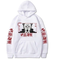 hot japanese anime funny sukuna printed graphics hoodies japan style jujutsu kaisen sweatshirts harajuku streetwear men clothing