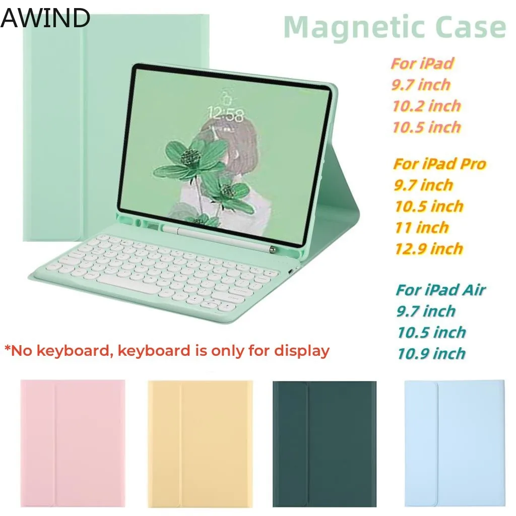 

for iPad Air 4 Case Stand Candy Colors Magnetic Cover With Pencil Slot For iPad Pro 2021 Air 2020 9.7 10.2 10.5 10.9 11 12.9