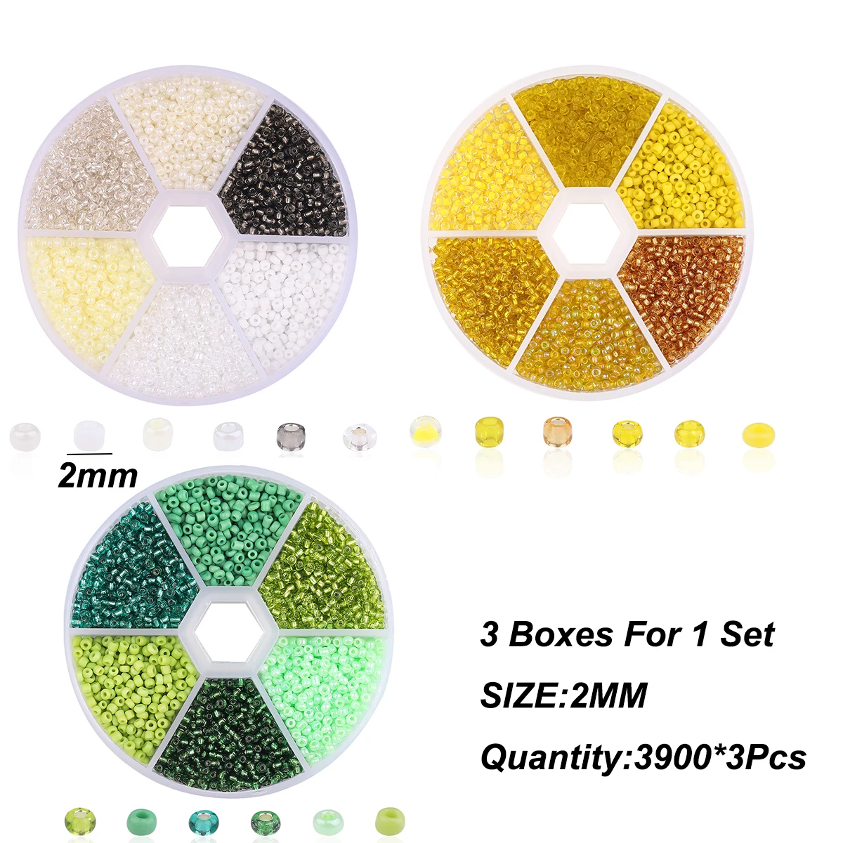 3900*3 шт./упаковка стеклянные рисовые бусины