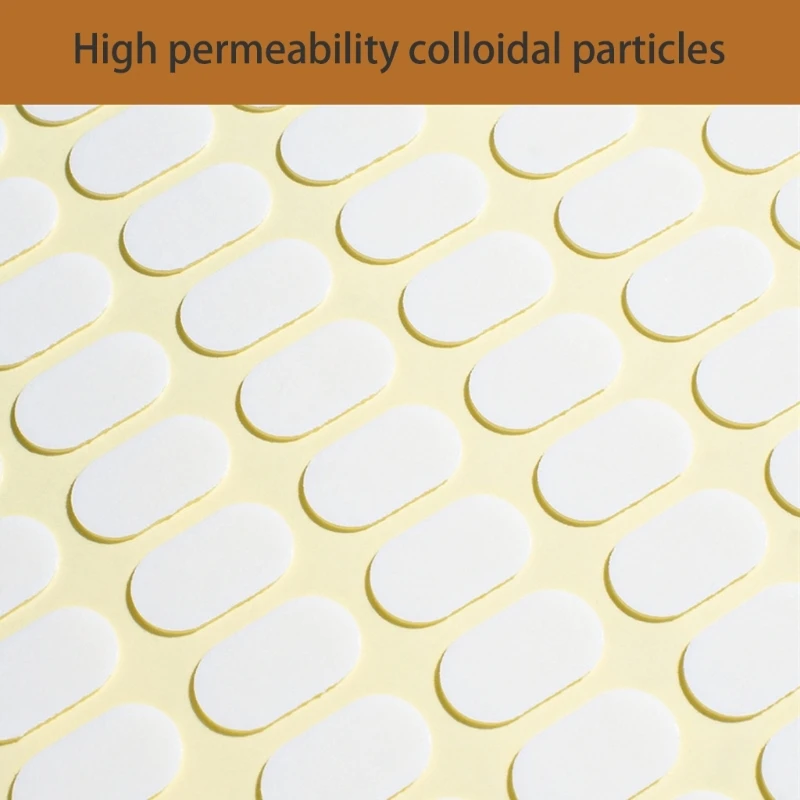 3 листа двухсторонняя клейкая лента для ногтей наклейка овалы клейкие вкладки