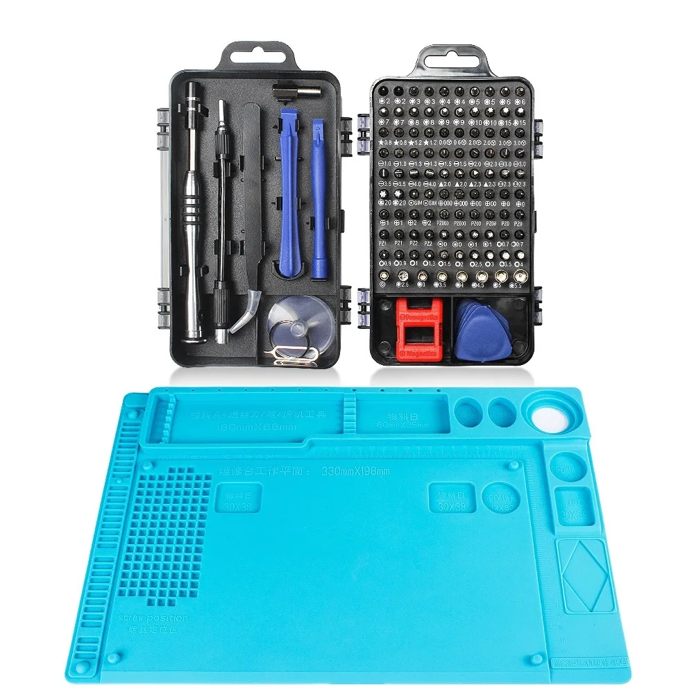 116 In 1 Precision Screwdriver Set With Repair Insulation Pad Professional Phone Repair Tool Kit