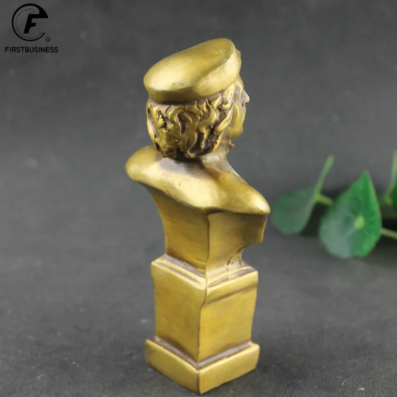 Античная латунная Статуэтка большой лидер Южной Америки Che Guevara Бюст Бронзовая