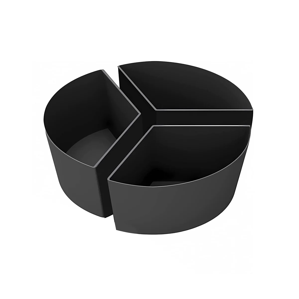

Вкладыши для медленной плиты, силиконовый делитель для медленной плиты 3-в-1 подходит для овального и круглого делителя кастрюли 6QT (черный)