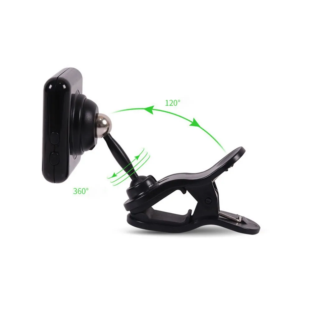 AO(27.5Hz)-4186Hz(c8) Clip-on Tuner Black Color Screen Plastic Vibration 430-450Hz High Quality Hot Sale LED USB