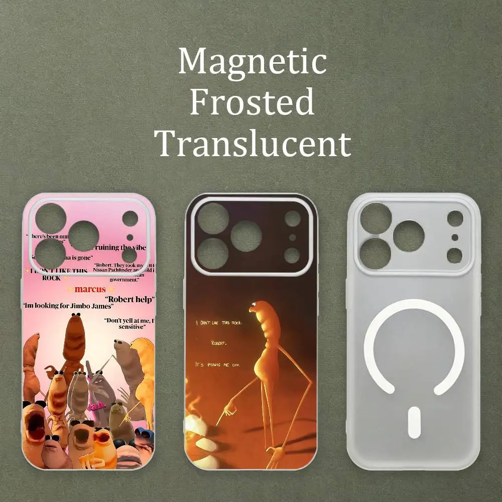 Фото Чехол M-Marcus The Worm с принтом для MagSafe, матовый, полупрозрачный, из ТПУ, для iPhone 15, 17, 16, 11, 12, 14, 13 Pro Max №1
