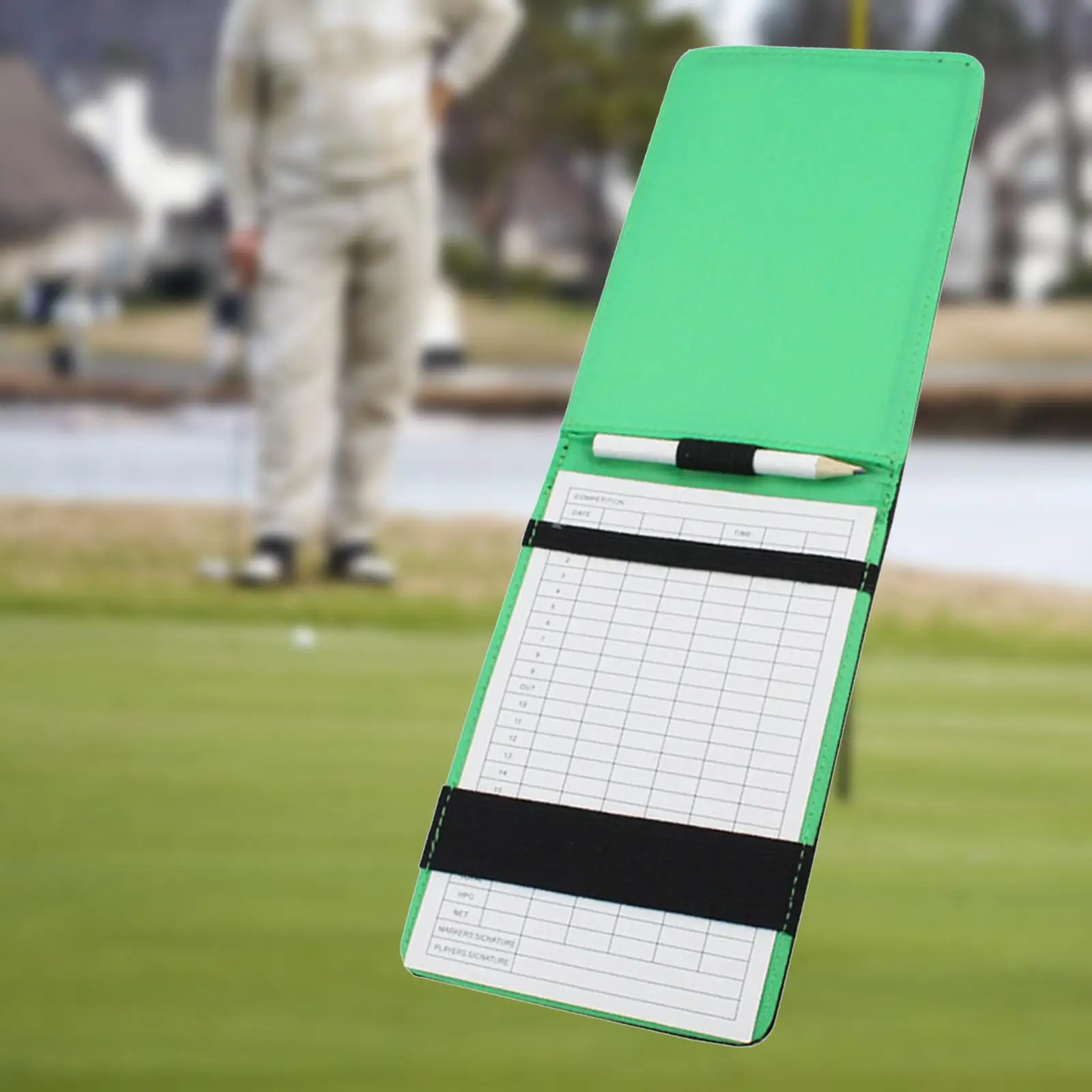 Scorecard Holder Book Wear Resistant With Pencil Golf Score Card Notebook Golf Scorecard Book For Training