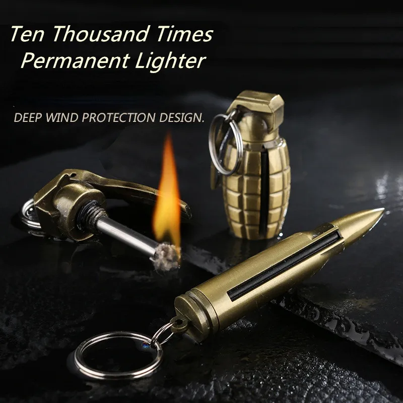 

Открывалка для бутылок, десять тысяч раз, ветрозащитный инструмент для выживания на открытом воздухе, Мужская курительная зажигалка, подар...