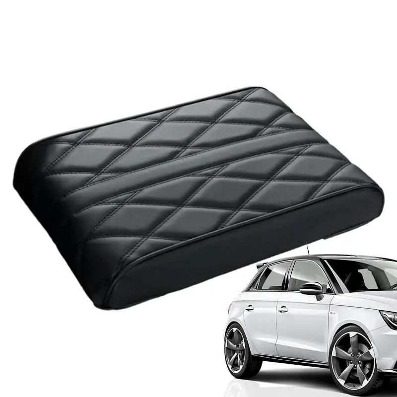 

Автомобильный кожаный протектор центральной консоли, кожаный защитный чехол для автомобильного подлокотника, защитный чехол для сиденья с пеной с эффектом памяти