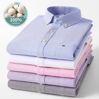 mens short sleeve 100 cotton shirts summer middle aged and young cotton oxford spinning casual shirts mens