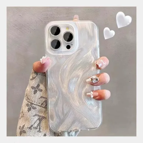 Чехол для телефона с лазерным узором Camlet для iPhone 17, 16, 11, 12, 13, 14, 15 Pro Max Plus, противоударный чехол-бампер