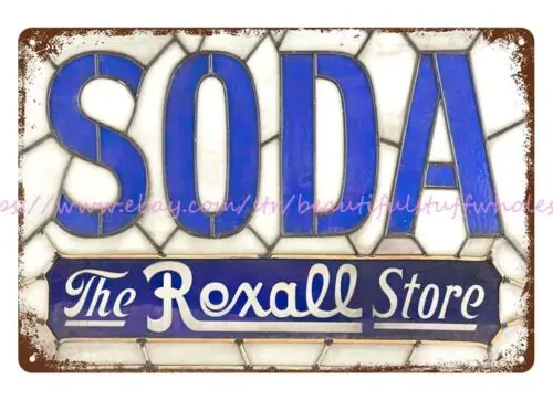 Магазин Rexall газированная металлическая жестяная вывеска гаражные декоративные