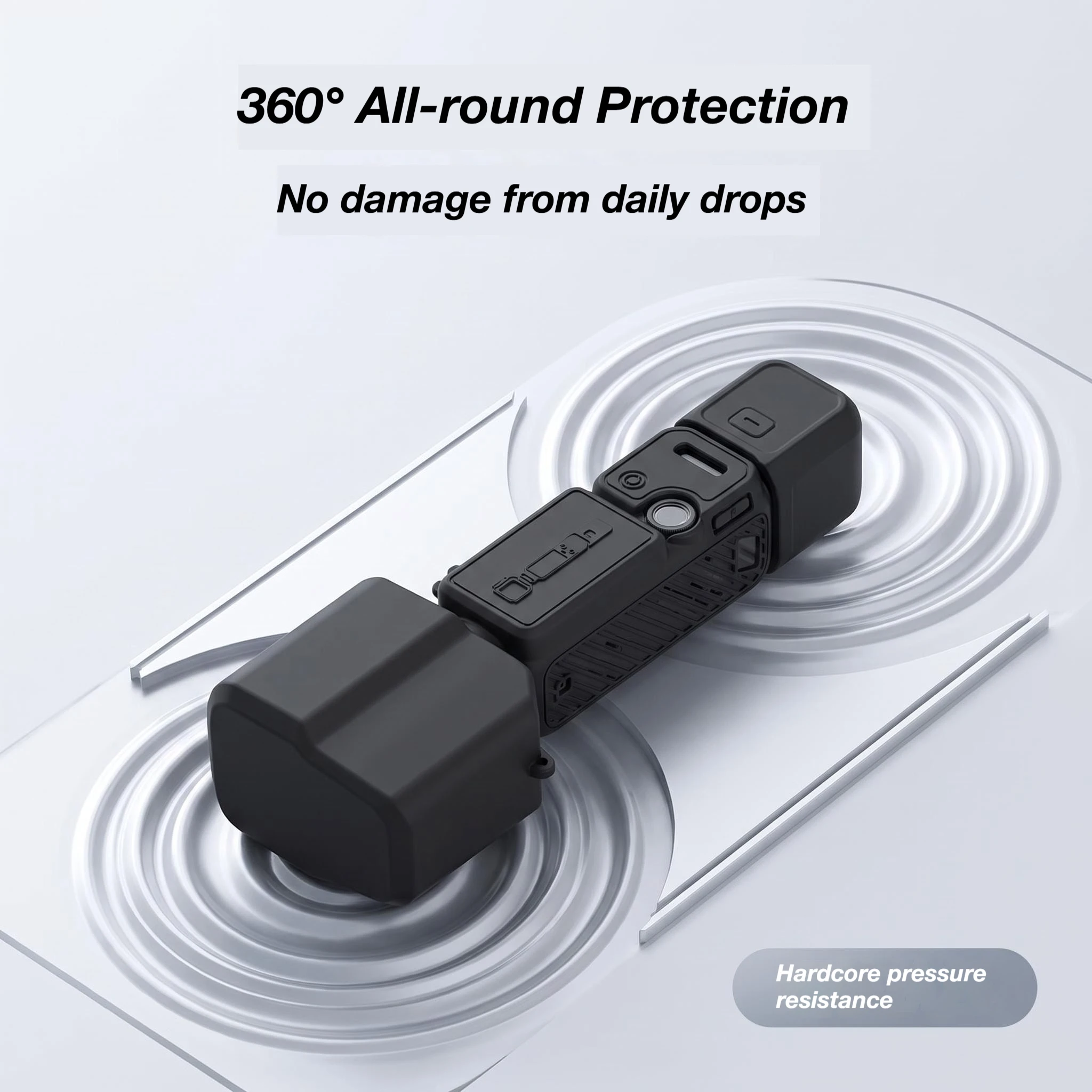 Чехол для DJI Osmo Pocket 4P, силиконовый защитный чехол, защитная крышка для экрана и объектива, защита от царапин, аксессуары для Pocket 4 Pro. (art.: 3920dcb3e30c8) - 3920dcb3e30c8