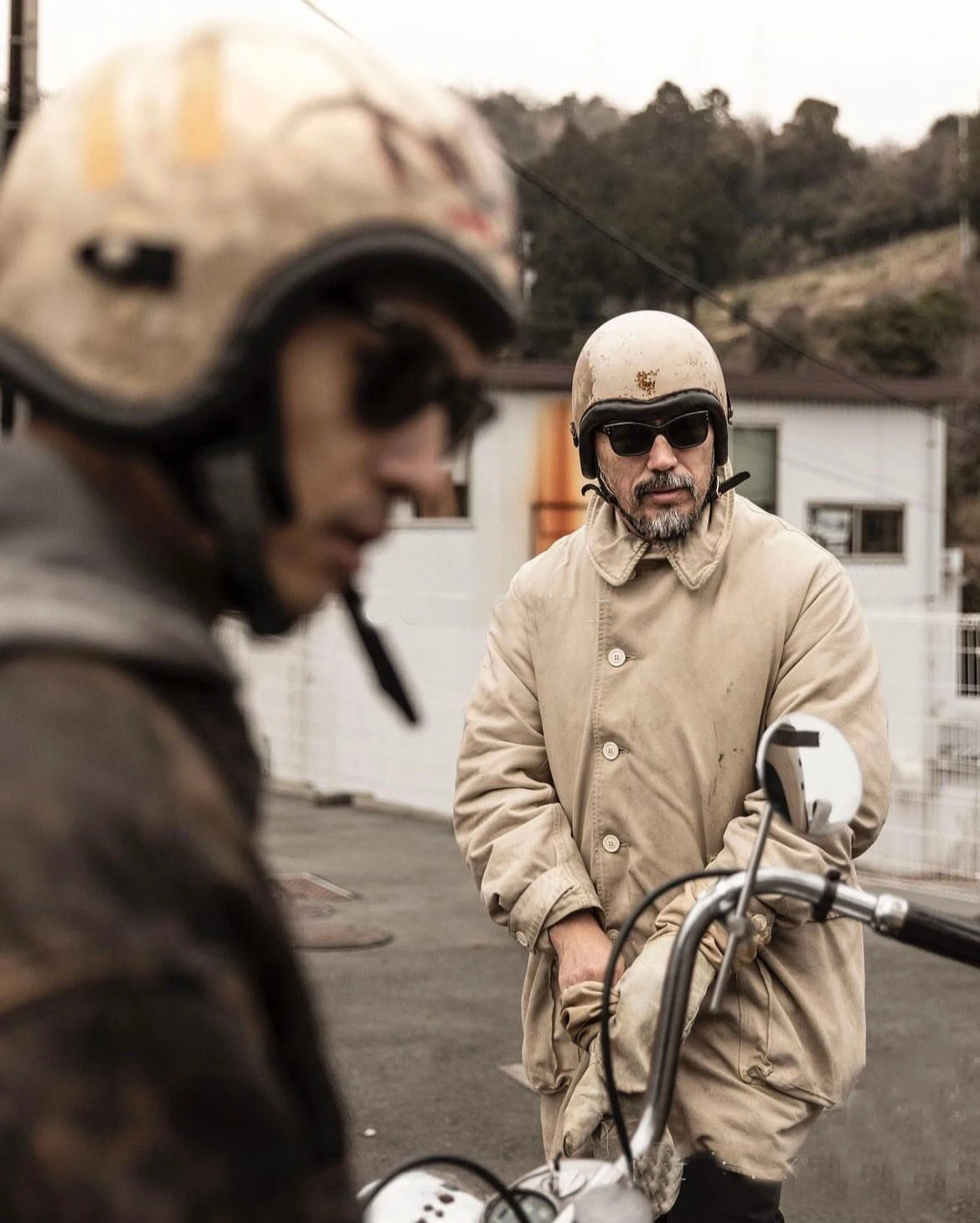 Мужское ретро-пальто с эффектом потертости VISVIM FIL 22AW WINFIELD Nakamura плотное шерстяное