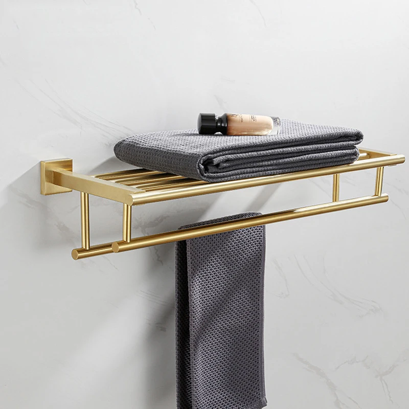 

Матовая золотая вешалка для полотенец из нержавеющей стали
