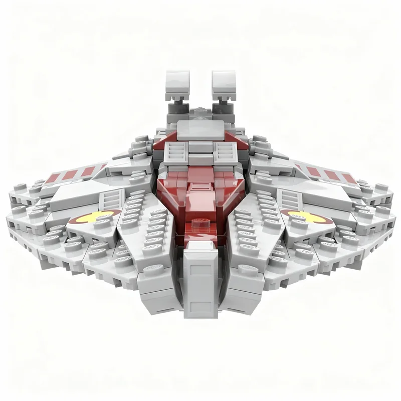 Фото 409 деталей MOC Star Battle Venator Attack Cruiser, альтернативная модель Acclamator, строительные блоки, рождественский подарок, архитектурная игрушка №3